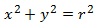 ecuación reducida circunferencia