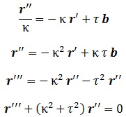 ecuación diferencial curvas espacio